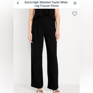 Old Navy Black Wide-Leg Pants